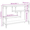 vidaXL konsoollaud, hall Sonoma tamm, 100x30x75 cm, tehispuit