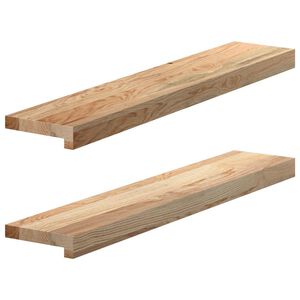 vidaXL aknalauad 2 tk t&ouml;&ouml;tlemata, 80 x 15 x 2 cm, t&auml;ispuit, tamm