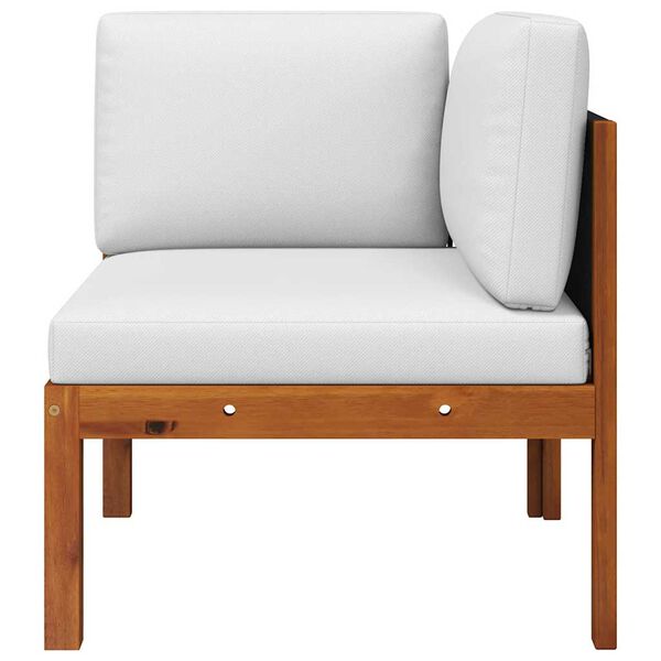 vidaXL kaheosaline aiam&ouml;&ouml;blikomplekt patjadega, puit, akaatsia ja k&ouml;is