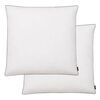 vidaXL sulgedest/udusulgedest rasked padjad, 2 tk, 80 x 80 cm, valge