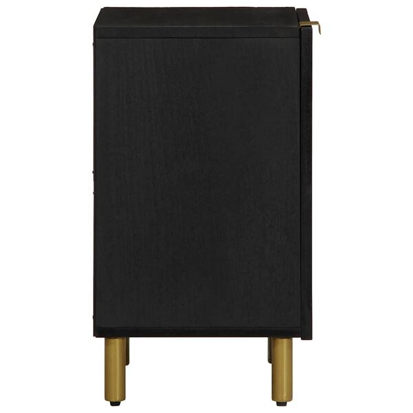 vidaXL vannitoakapp, must, 38x33x58 cm, tehispuit