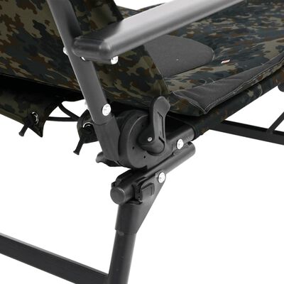 vidaXL kokkupandav kalastusvoodi-tool, reguleeritavad jalad, kamuflaaž