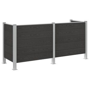 vidaXL Pr&uuml;gikasti tregi Hall 237 x 85 x 115 cm Alumiinium ja WPC