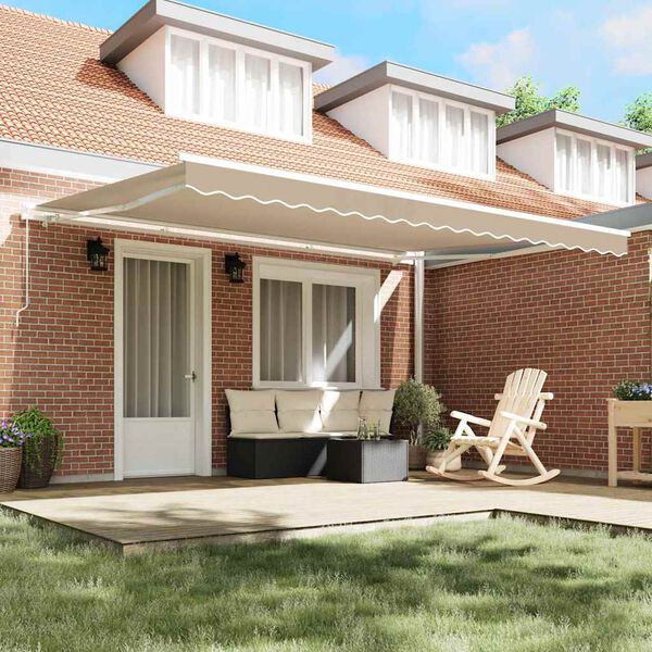 vidaXL Varikatuse asenduskangas Beež 430 x 295 cm Pol&uuml;ester