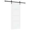 vidaXL Libisev uks ORKDAL Valge ja must 83 x 202 cm Toekas m&auml;nnipuit
