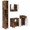 vidaXL Vannitoa m&ouml;&ouml;bleset 4 tk Suitsetatud tamm 61 x 35 x 64 cm