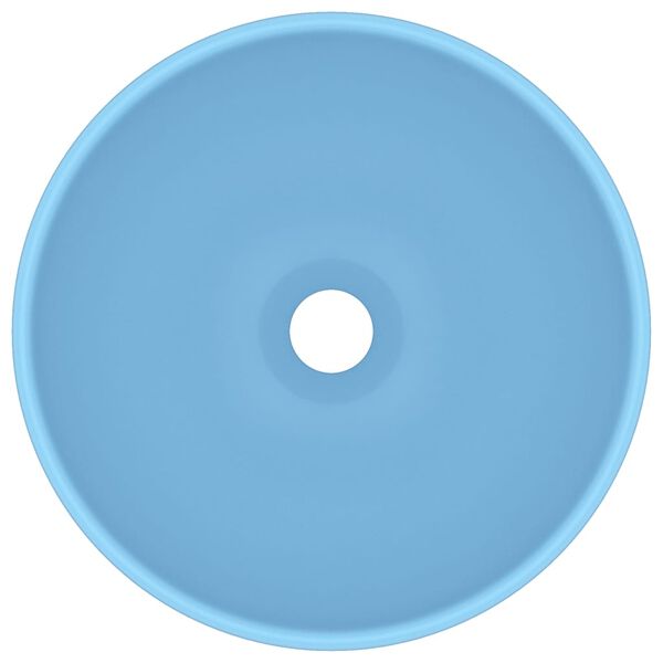 vidaXL luksuslik valamu &uuml;mar, matt helesinine, 32,5x14 cm, keraamiline