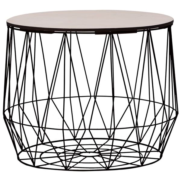 vidaXL kohvilaud, 2 tk, must