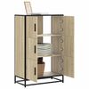 vidaXL Highboard Sonoma tamm 68x35x106,5 cm inseneritud puit ja metall