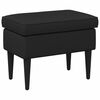 vidaXL Jala ottoman Must 55 x 35 x 41 cm kangas