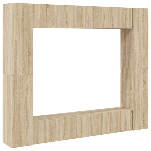 vidaXL 8-osaline telerikappide komplekt, Sonoma tamm, tehispuit