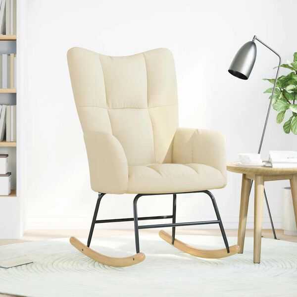 vidaXL kiiktool, kreemjasvalge, kangas