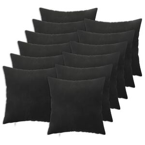 vidaXL Padi padjaga HEERLEN 12 tk Must Samet