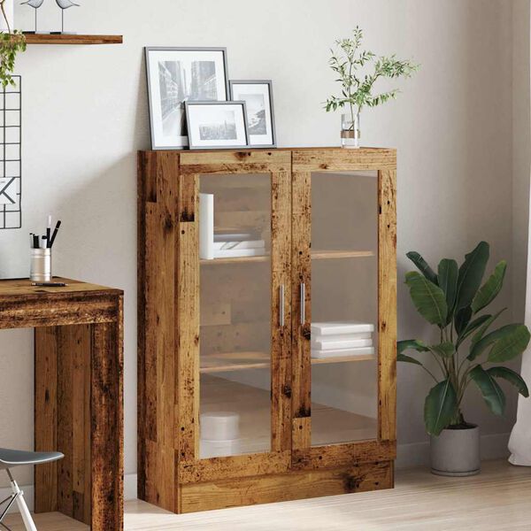 vidaXL raamatukapp, vana puit, 82,5 x 30,5 x 115 cm, tehispuit