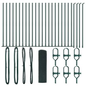 vidaXL Keevitatud Traat Aed Betoonalusega 50 x 0,5 m (L x K)