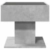 vidaXL kohvilaud LEDiga, betoonhall, 50x50x45 cm, tehispuit