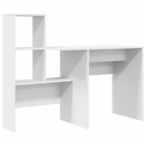 vidaXL Laud Valge Tehispuit 131,5 x 50 x 106,5 cm