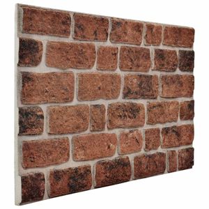 vidaXL Seinapaneelid 10 pcs Pruun Tellis 100 x 50 cm EPS vaht