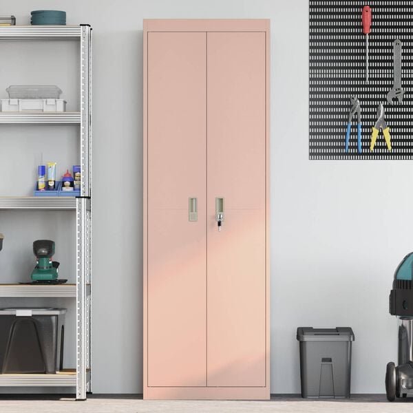 vidaXL Hoiukapp 2 pcs Roosa 60 x 40 x 180 cm Teras