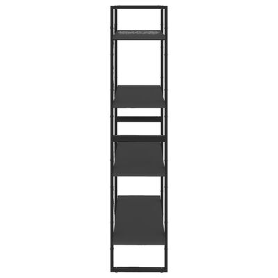 vidaXL 4-korruseline raamaturiiul, hall, 80x30x140 cm, puitlaastplaat