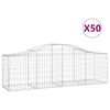vidaXL kaarekujulised gabioonkorvid 50 tk, 200x50x60/80 cm, raud