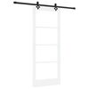 vidaXL Libisev uks ORKDAL Valge ja must 83 x 202 cm