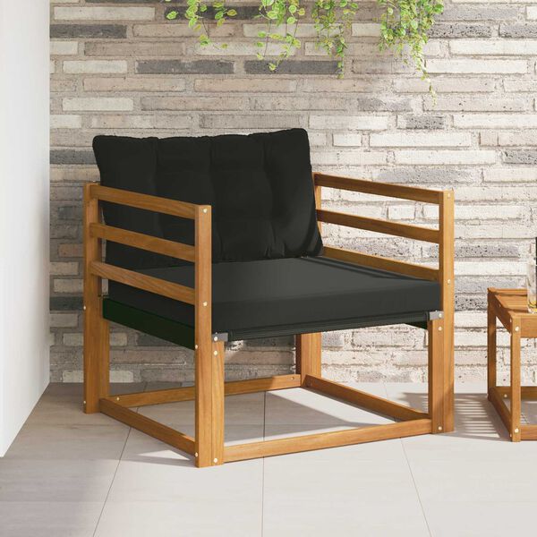 vidaXL V&auml;li diivanikomplekt Tugev acacia puit ja Textilene Neutraalne