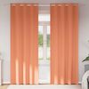 vidaXL Kardinad r&otilde;ngastega 2 pcs Terrakota 260 x 140 cm Pol&uuml;ester