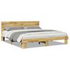 vidaXL voodiraam peatsiga ilma madratsita 180x200 cm t&auml;ispuidust tamm
