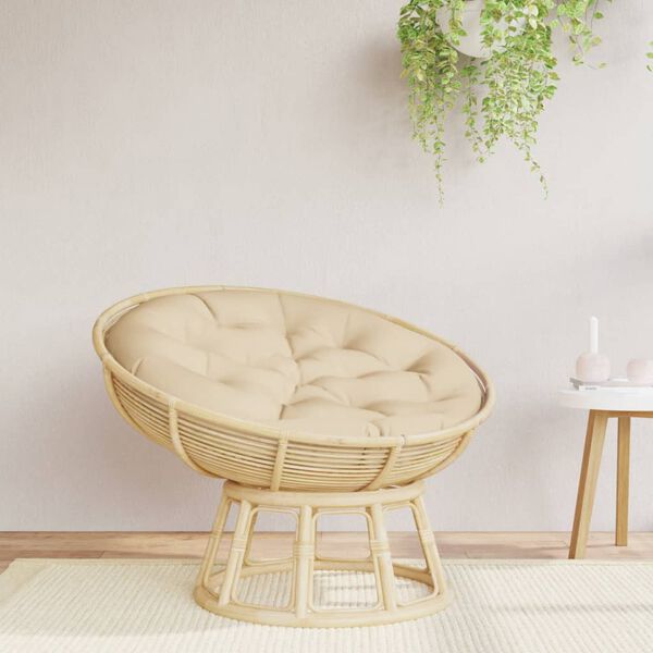 vidaXL &uuml;mmargune istmepadi, beež, &Oslash;100 x 11 cm, oxford kangas