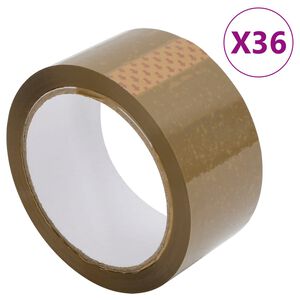 vidaXL pakketeip 36 tk, pruun, 48 mm x 66 m