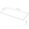 vidaXL MDF-plaat 10 tk ristkülikukujuline 120 x 60 cm 2,5 mm