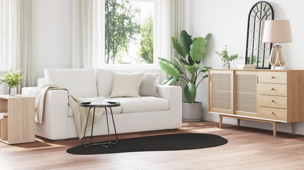 vidaXL Vaip HUARTE Must 100 x 200 cm Polüester