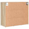 vidaXL Kinga kapp riiuliga Sonoma tamm 77,5 x 30 x 67 cm Tehispuit