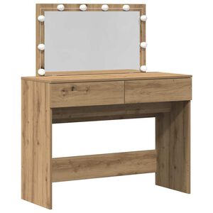 vidaXL Riietumislaud sahtliga K&auml;sit&ouml;&ouml;puu 100 x 40 x 120 cm Tehispuit