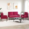 vidaXL Diivanikomplektid 3 pcs Veinpunane 115 x 56 x 80 cm Vineer