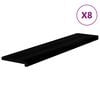 vidaXL trepiastmed 8 tk, pruunmust, 120x30x2 cm, tammepuit