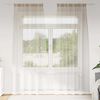 vidaXL Voile Kardin 2 pcs Liivakarva 245 x 140 cm Pol&uuml;ester