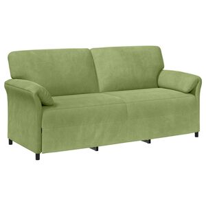 vidaXL 3-kohaline diivan Hele roheline 198 x 83 x 95 cm Samet