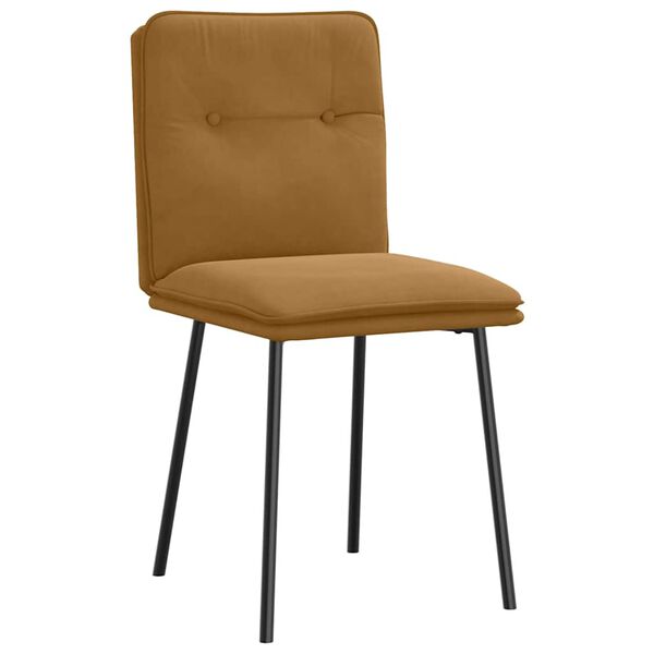 vidaXL söögitoolid 2 tk, pruun, samet