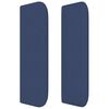 vidaXL voodipeats servadega, sinine, 147x16x78/88 cm, kangas