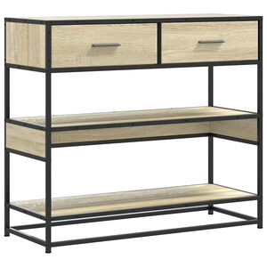 vidaXL konsoollaud Sonoma tamm 90x35x80 cm Engineered Wood
