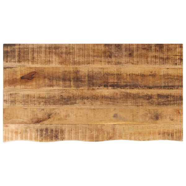 vidaXL lauaplaat, 110 x 60 x 2,5 cm, naturaalsete servadega, mangopuit