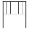 vidaXL metallist vahetatav voodipeats, must, 107 cm