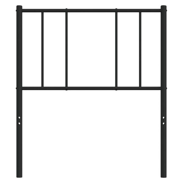 vidaXL metallist vahetatav voodipeats, must, 107 cm