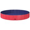 vidaXL Koera bassein Punane &Oslash;200 x 30 cm Paks PVC