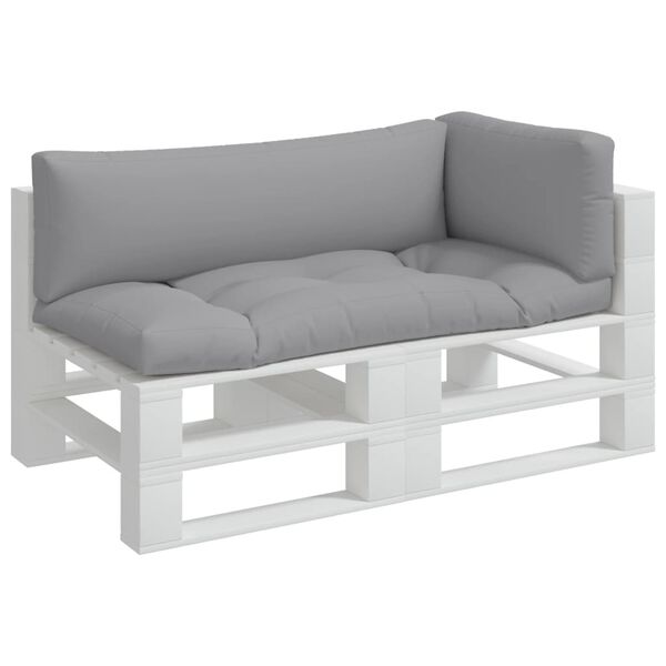 vidaXL euroaluse istmepadjad, 3 tk, hall, kangas