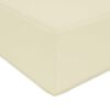 vidaXL V&auml;lim&ouml;&ouml;blitugi patja cream 60 x 60 x 8 cm Pol&uuml;ester