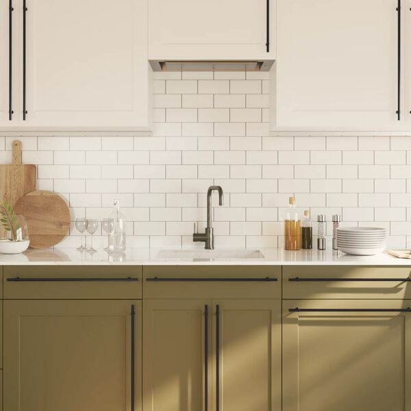 vidaXL kapi k&auml;epidemed 10 tk, must, 480 mm, roostevaba teras