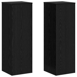 vidaXL Taimede alus Must tamm 33 x 33 x 100 cm Tehispuit